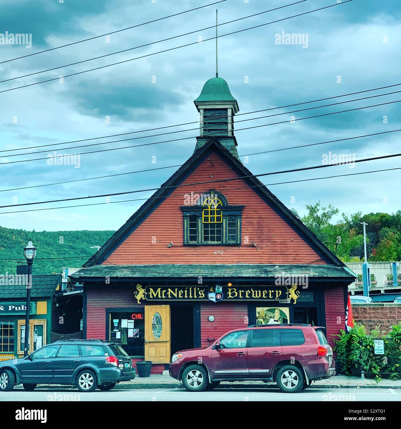 McNeill’s Brewery, Brattleboro, Vermont, United States Stock Photo