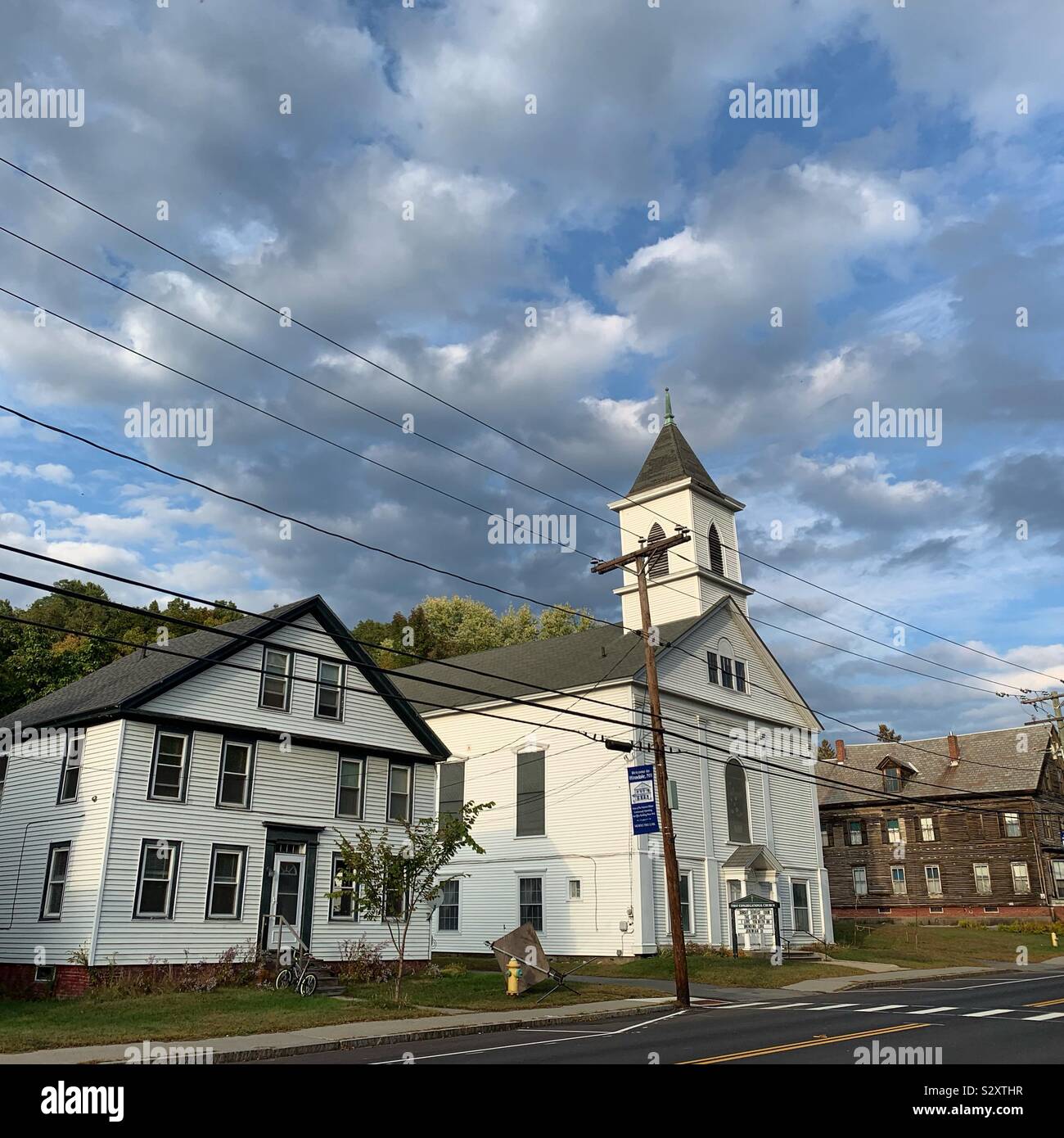 Buildings in Hinsdale, New Hampshire, United States Stock Photo Alamy