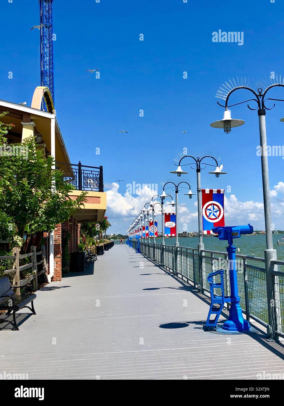Kemah Boardwalk near Houston, Texas Stock Photo Alamy
