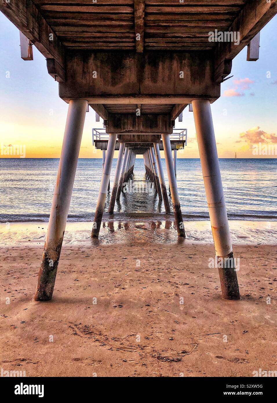 Scarness Pier Hervey Bay Fraser Coast Queensland Australia - Smartphone Captured Stock Image