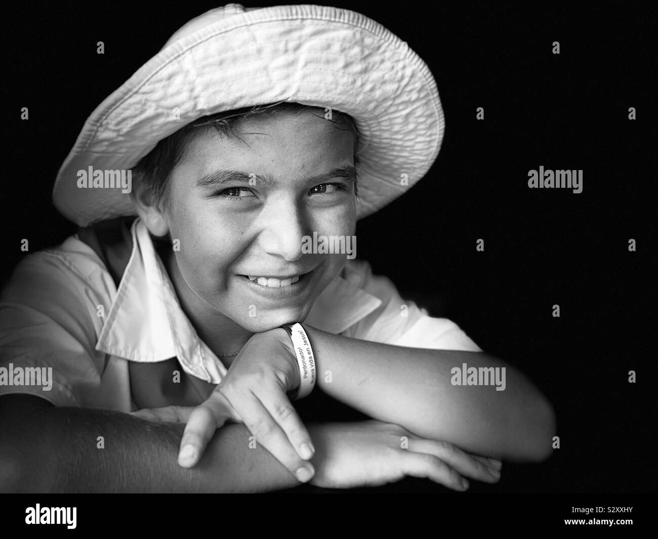 School boy in Costa Rica Stock Photo