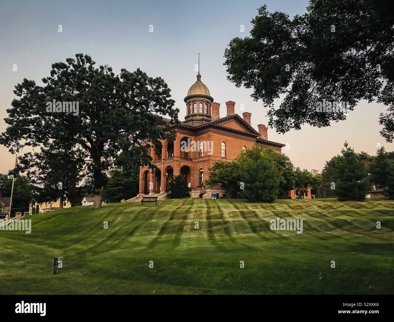 Historic Washington County Courthouse in Stillwater, Minnesota Stock