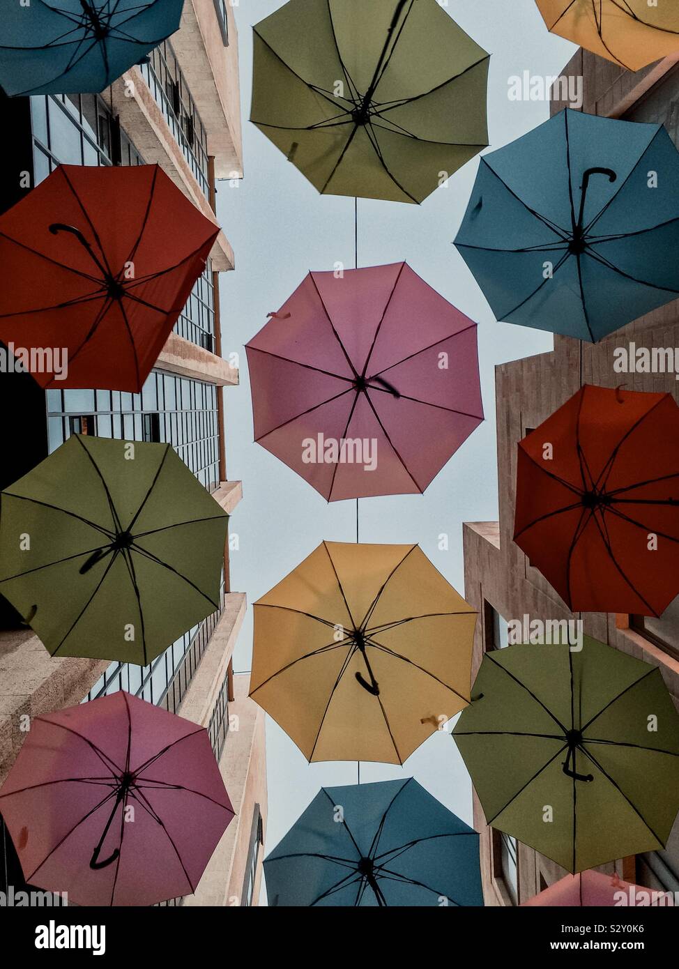 Umbrella street in Jerusalem, Israel Stock Photo Alamy