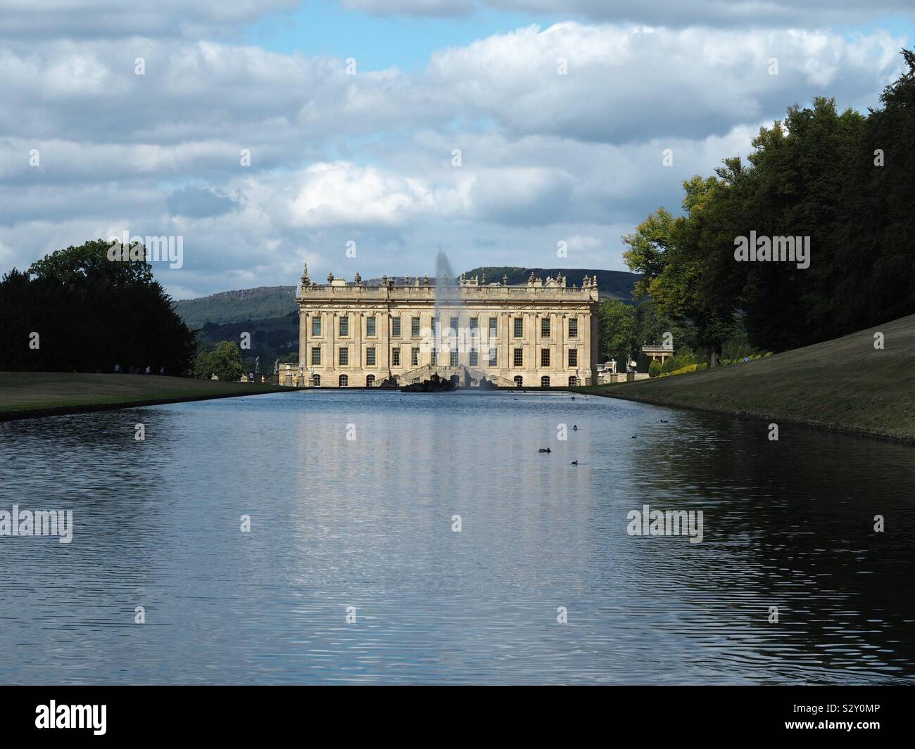 Chatsworth House, Derbyshire. September 2018 Stock Photo