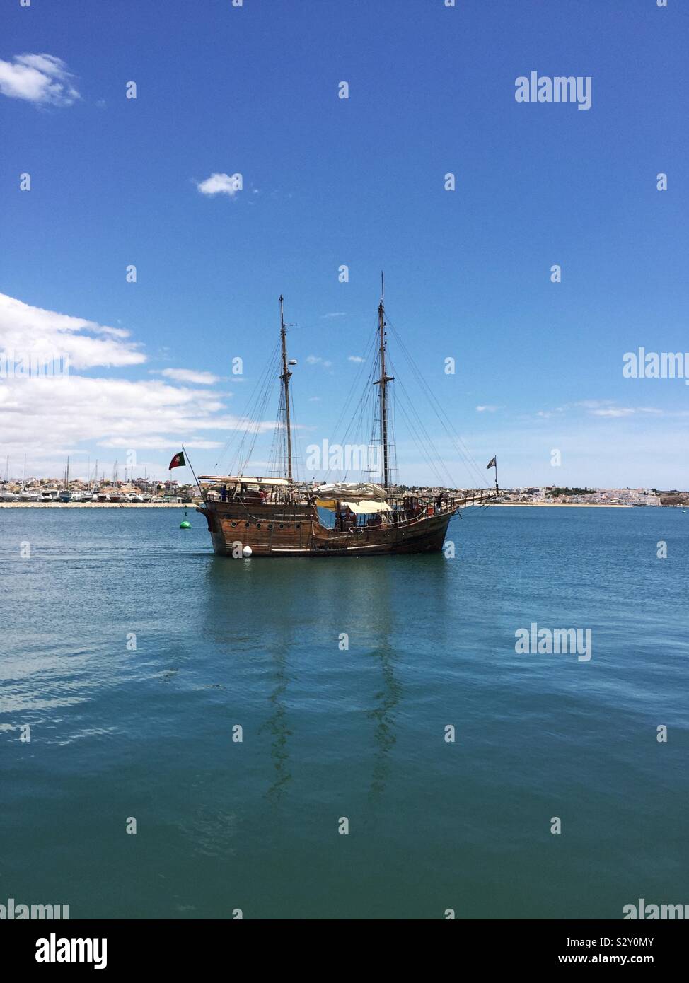 Pirate ship, Portimao, Portugal. June 2019 Stock Photo