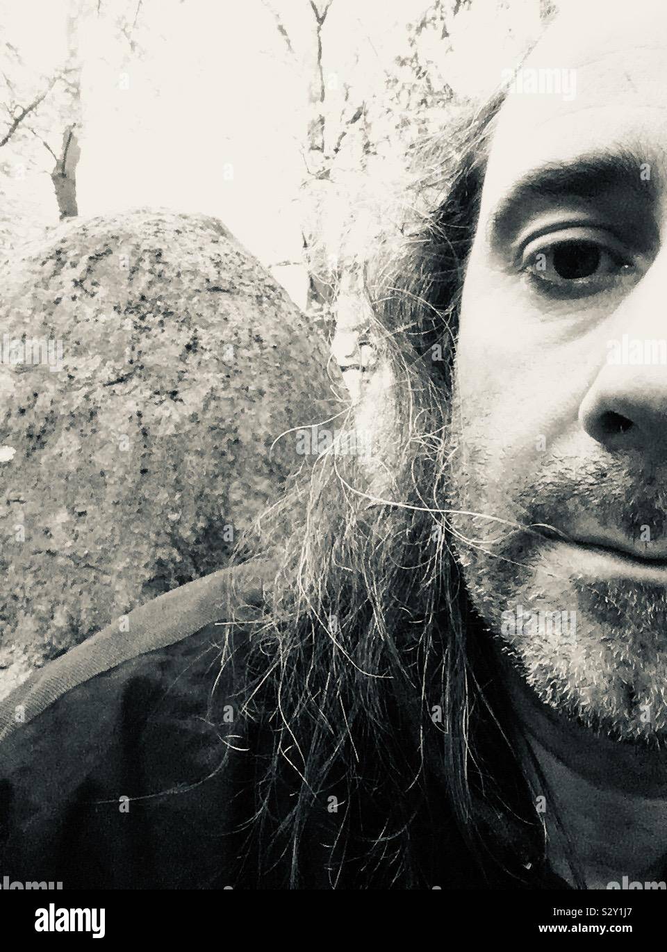 Portrait of stone - Smartphone Captured Stock Image