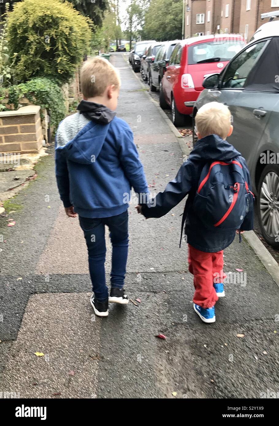 Children walking to school Stock Photo Alamy