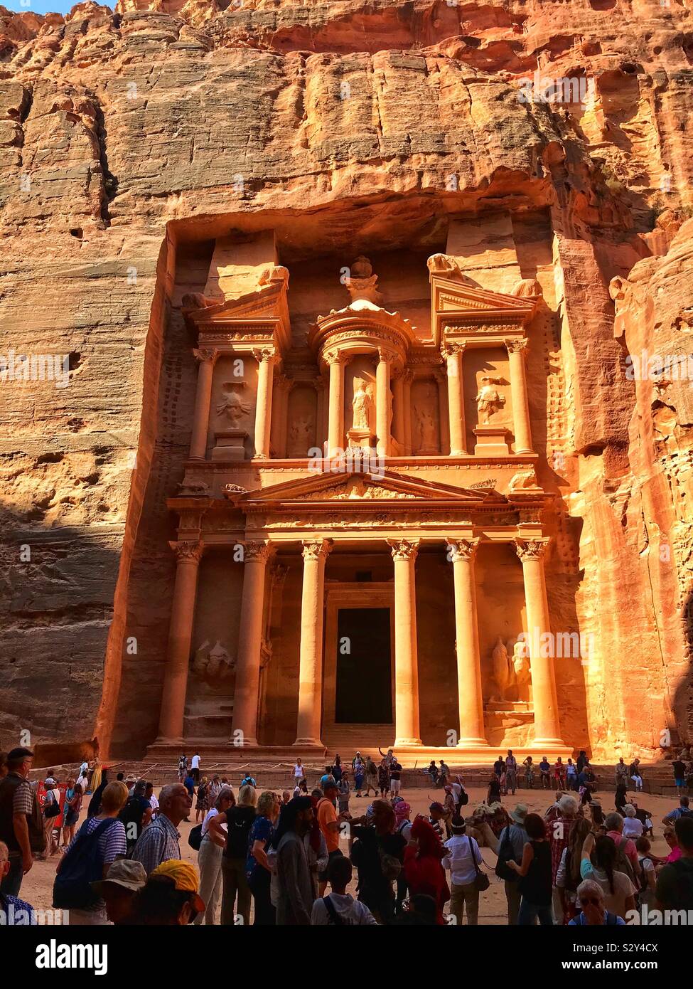 The treasury at Petra - Smartphone Captured Stock Image