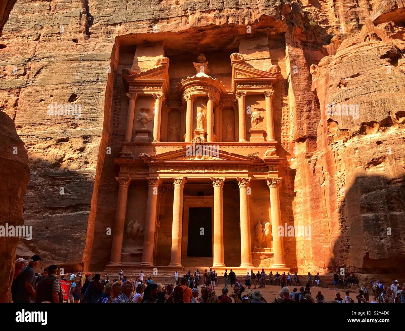 The treasury at Petra - Smartphone Captured Stock Image