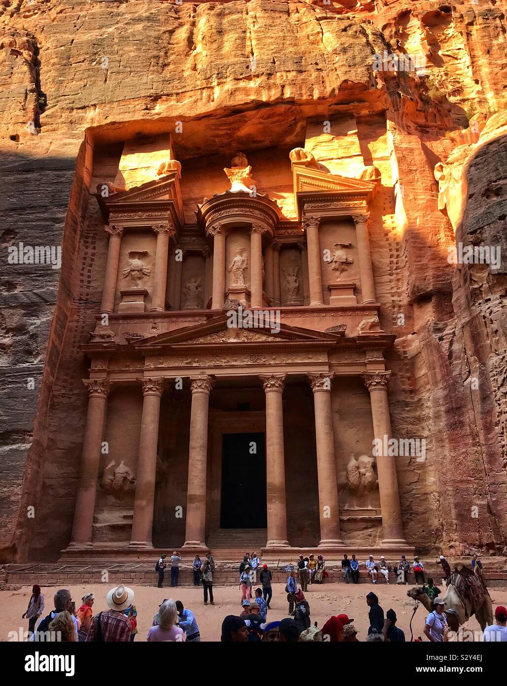 The treasury at Petra - Smartphone Captured Stock Image
