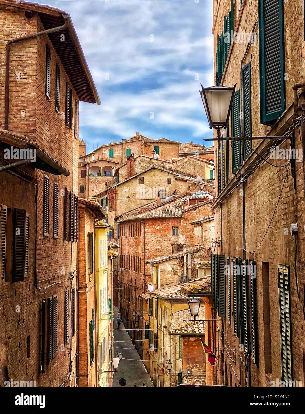 Siena City Italy - Smartphone Captured Stock Image