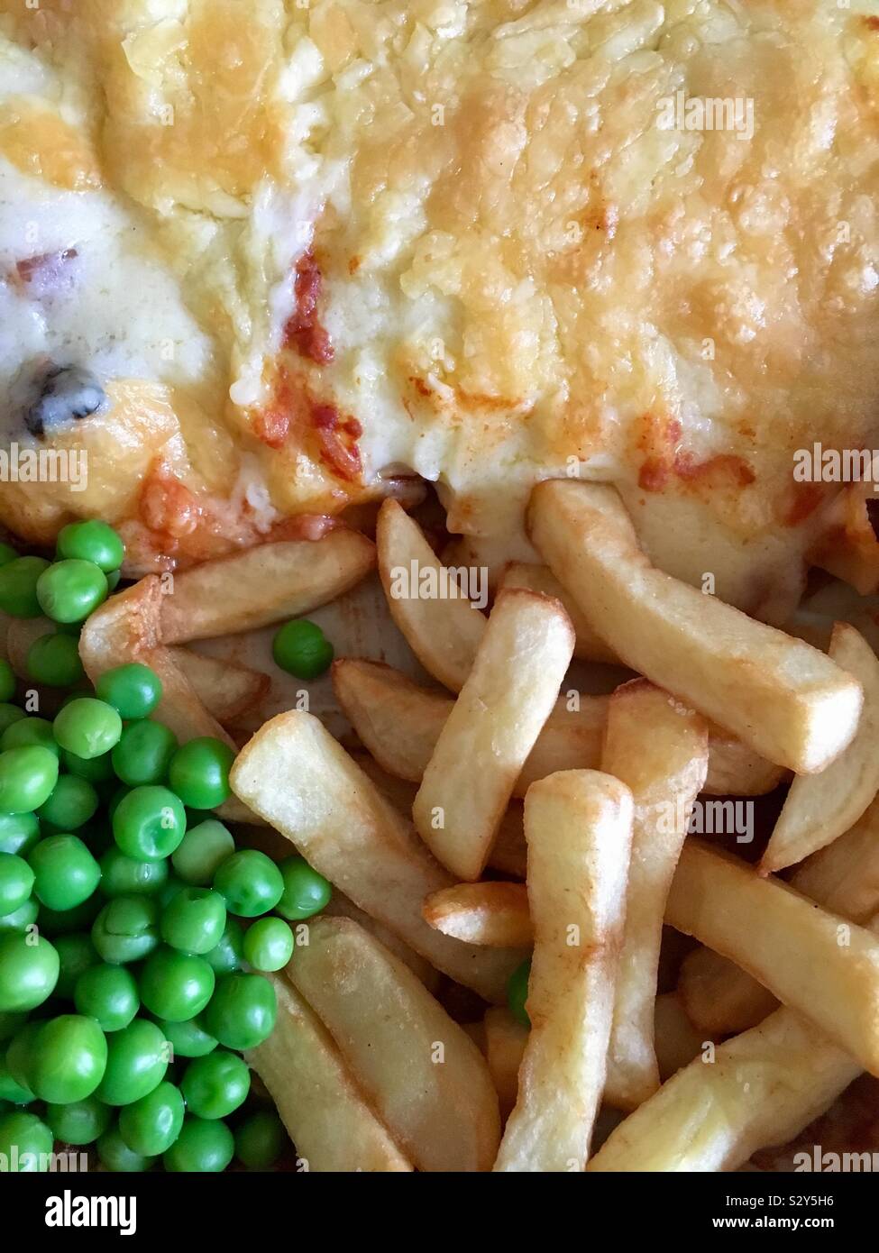 Homemade lasagne meal - Smartphone Captured Stock Image
