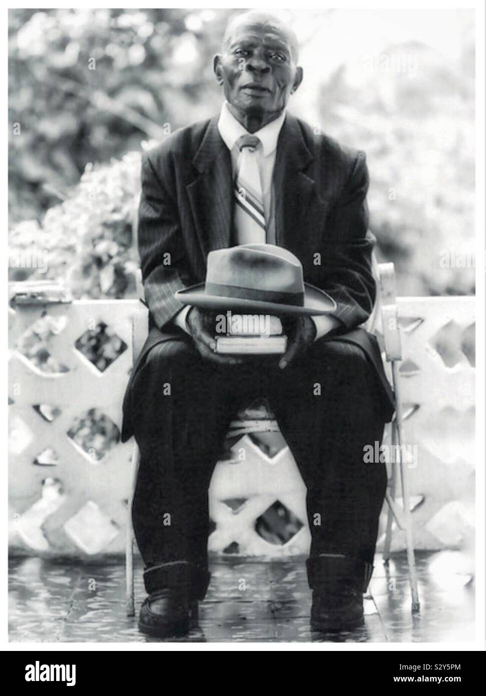 A Jamaican gentleman on his way to church. - Smartphone Captured Stock Image