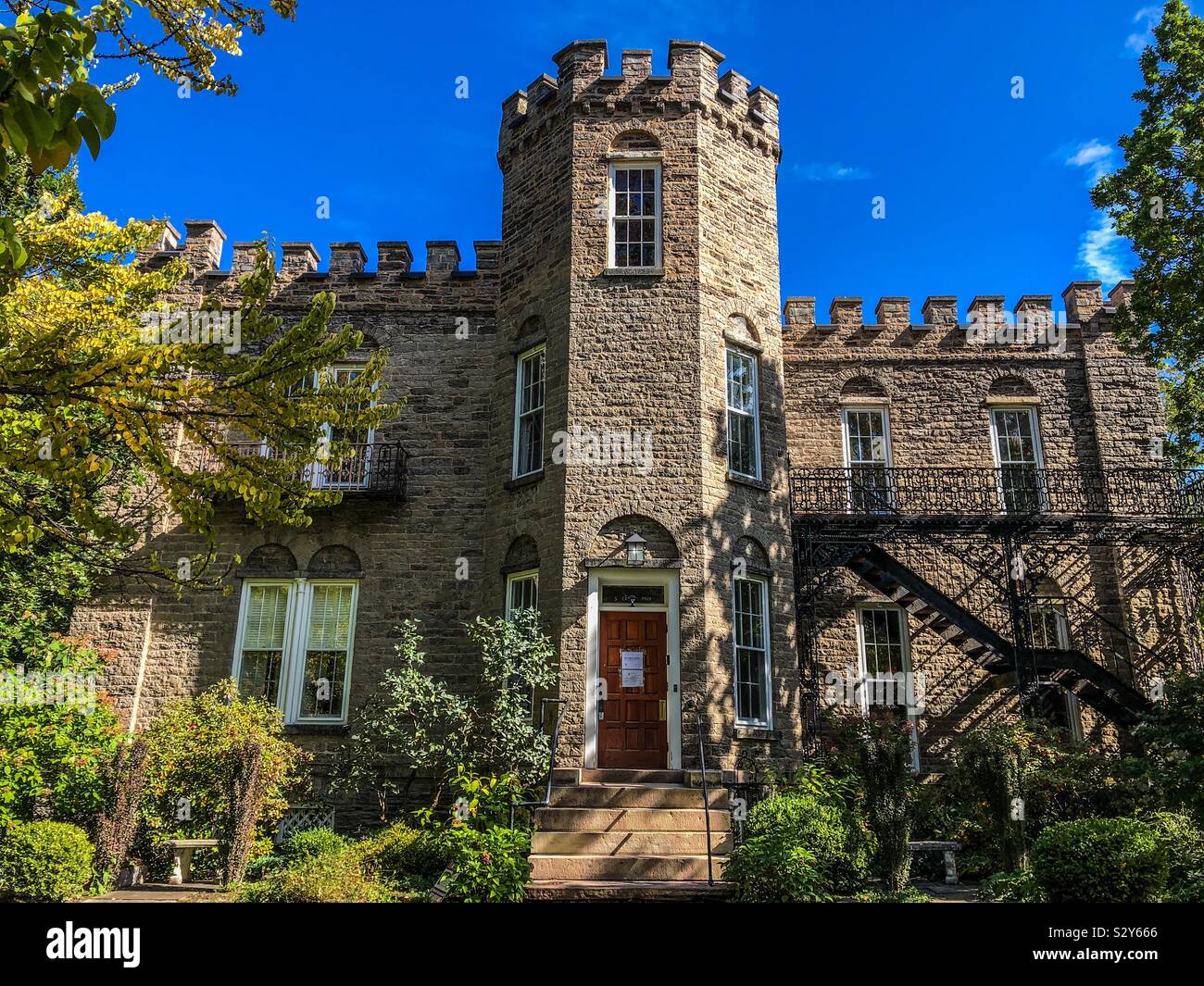 Warner Castle in Rochester NY Stock Photo Alamy