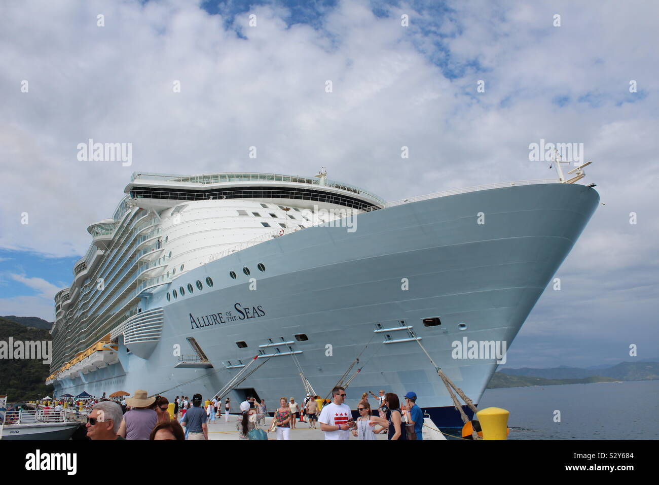 Royal Caribbean Allure Of The Seas Docked In Labadee Haiti Stock Photo Alamy