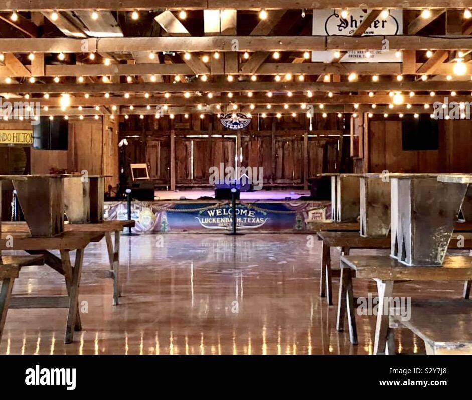 Luckenbach dance hall - Smartphone Captured Stock Image