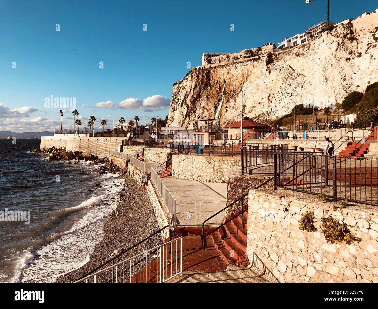 Little bay in Gibraltar - Smartphone Captured Stock Image