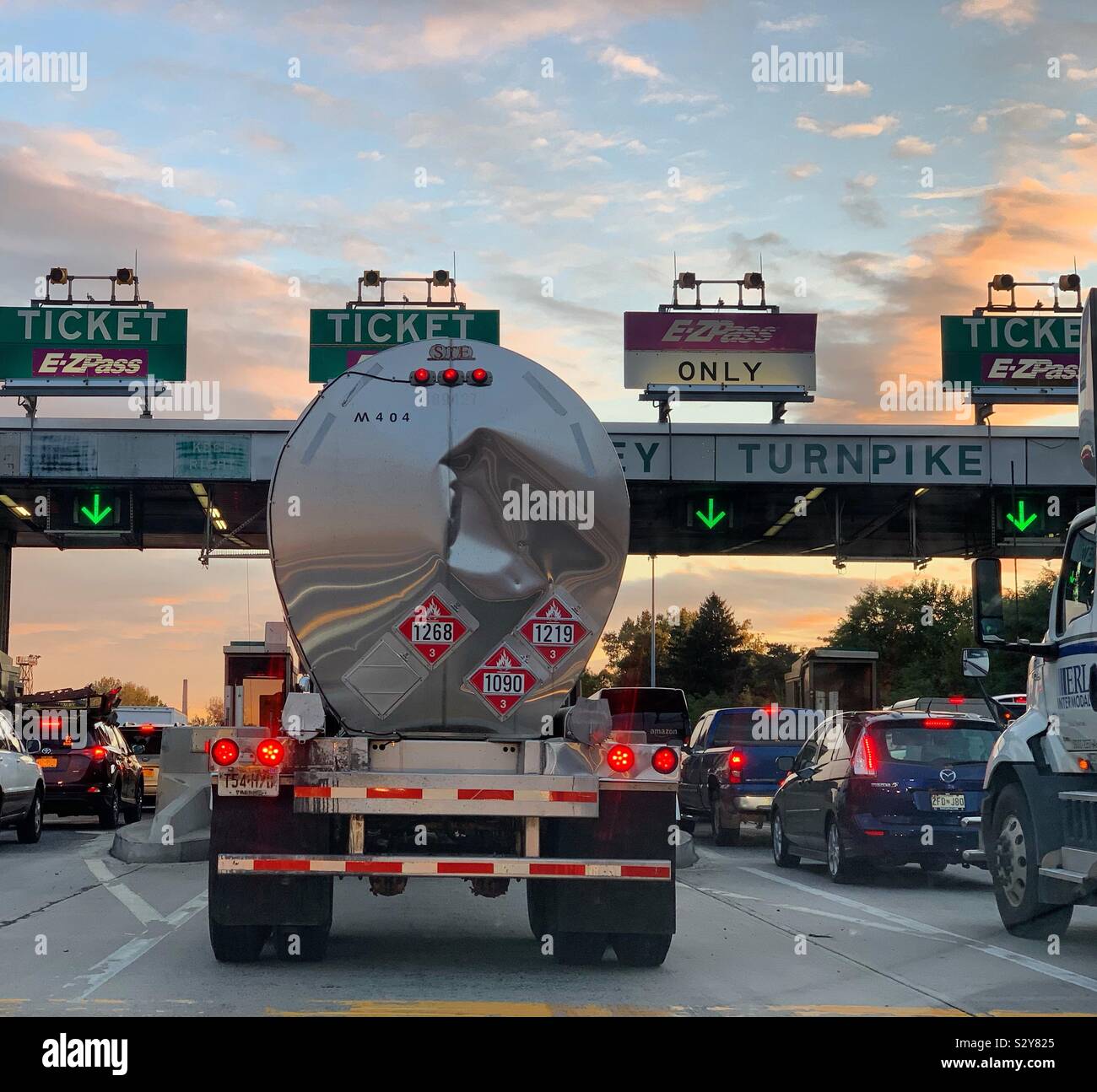 Toll booths, Secaucus, New Jersey, United States - Smartphone Captured Stock Image