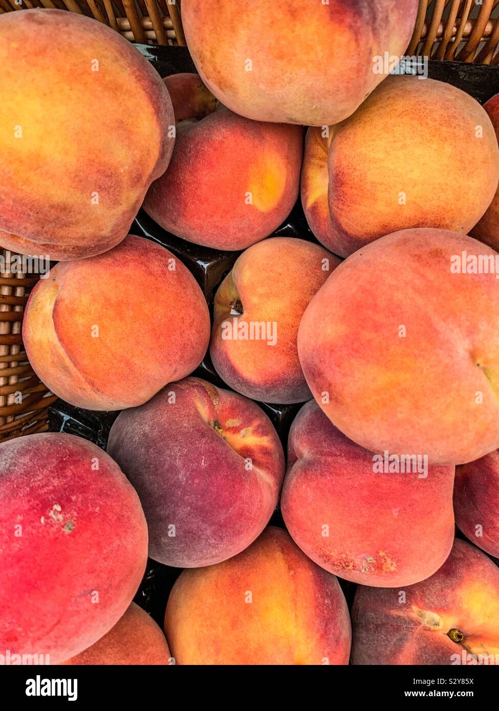 Fresh peaches - Smartphone Captured Stock Image