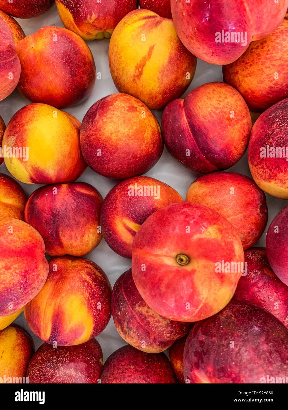 Fresh fruit peaches - Smartphone Captured Stock Image