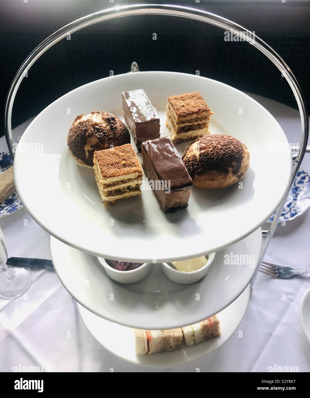 Three tiers tea hi-res stock photography and images - Alamy