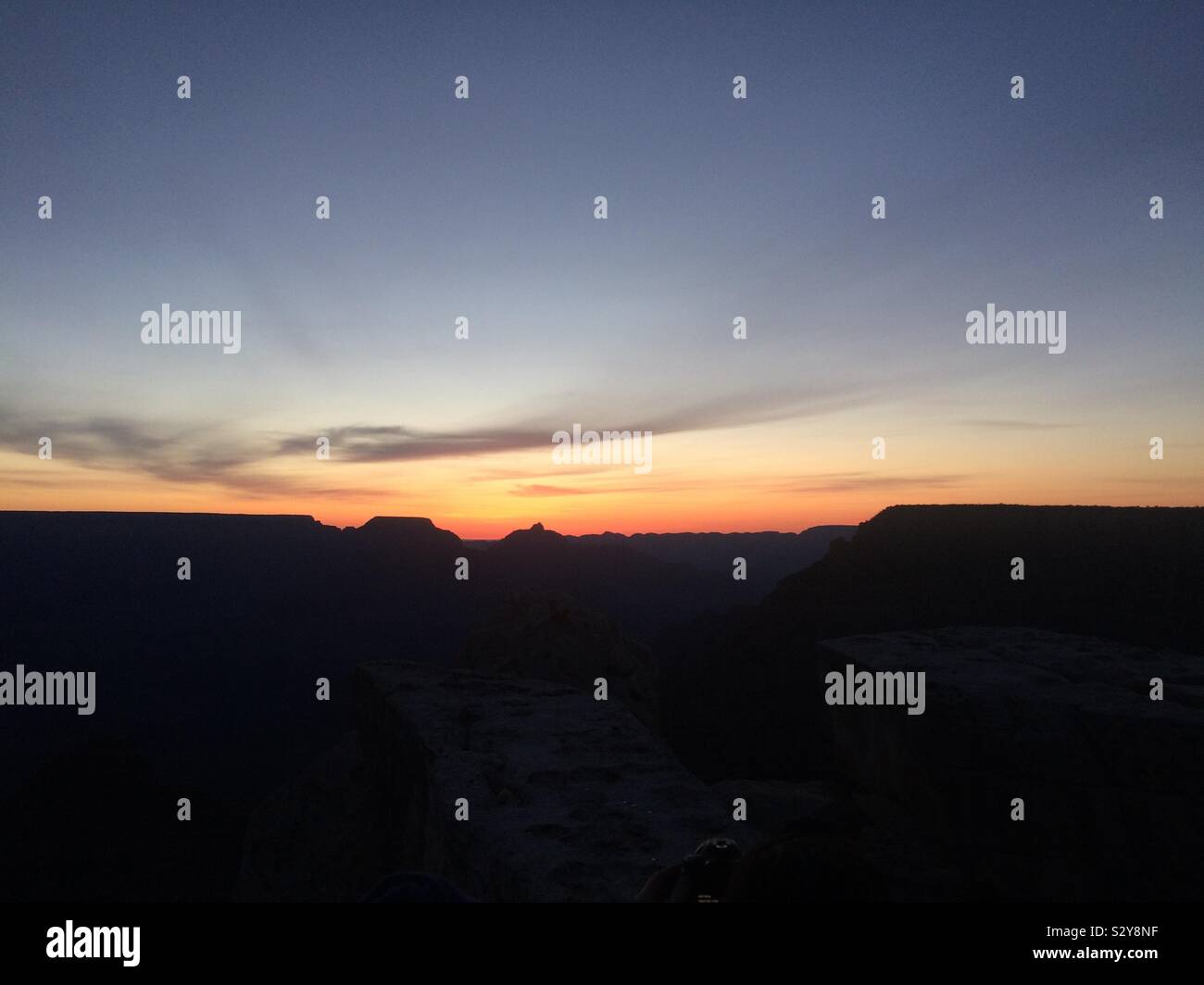 Grand Canyon sunrise April 2016 - Smartphone Captured Stock Image