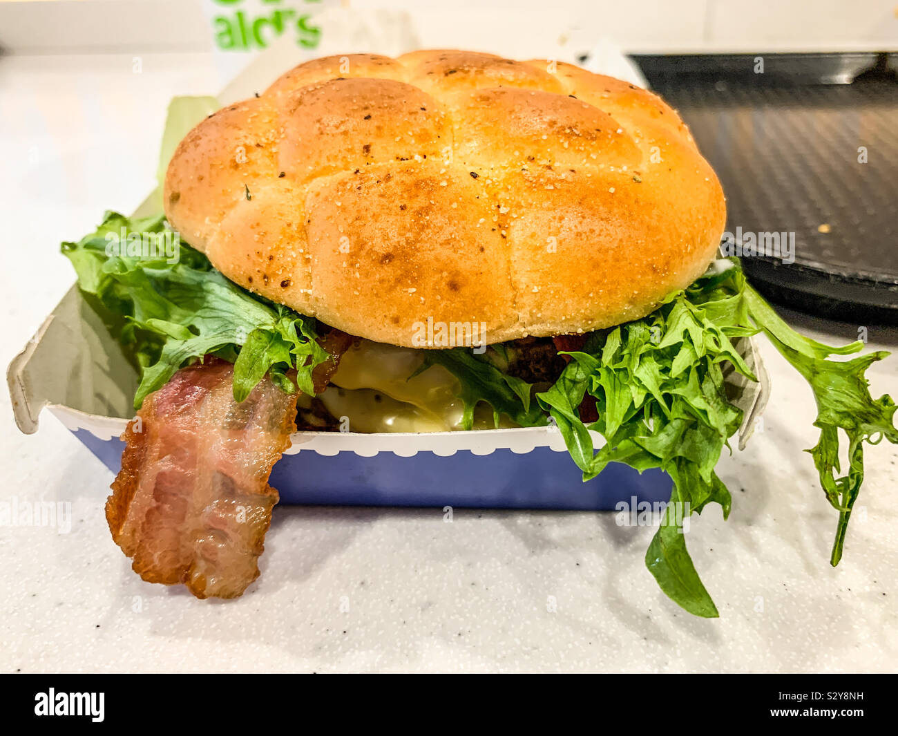 McDonald’s The French Stack double burger Stock Photo