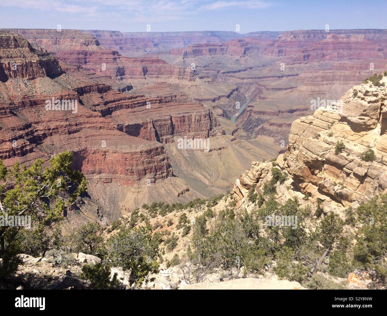 Grand Canyon, south rim, April 2016 - Smartphone Captured Stock Image