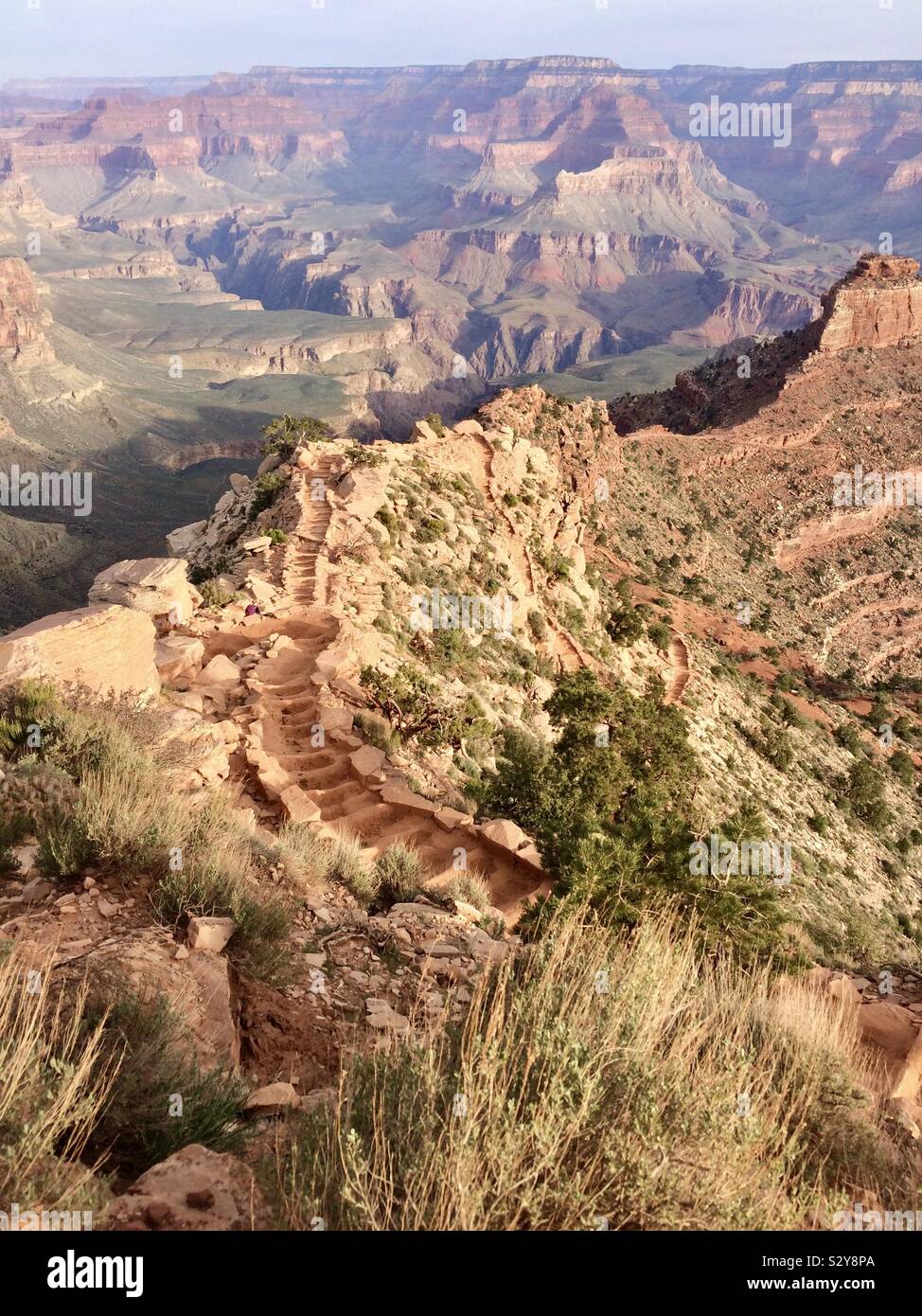 Grand Canyon national park kaibab trail, Arizona, USA - Smartphone Captured Stock Image