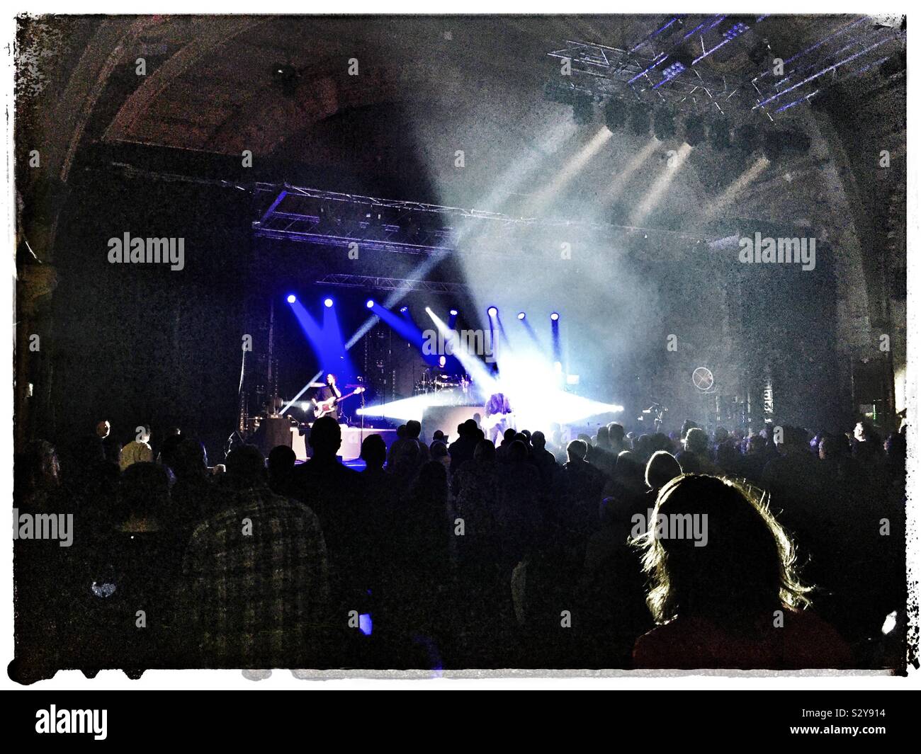 Midge Ure in concert, Corn Exchange, Ipswich, Suffolk. 20/10/2019 - Smartphone Captured Stock Image