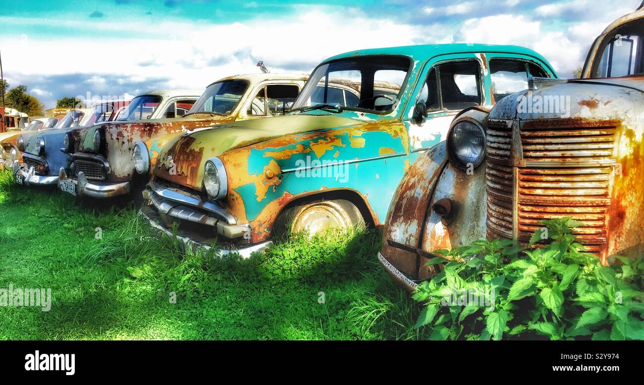 Museum of Soviet Vehicles, JÄRVA-JAANI, Estonia - Smartphone Captured Stock Image