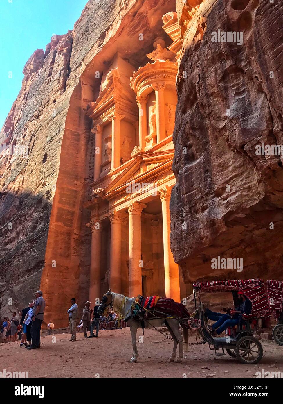 The treasury at Petra Jordan - Smartphone Captured Stock Image