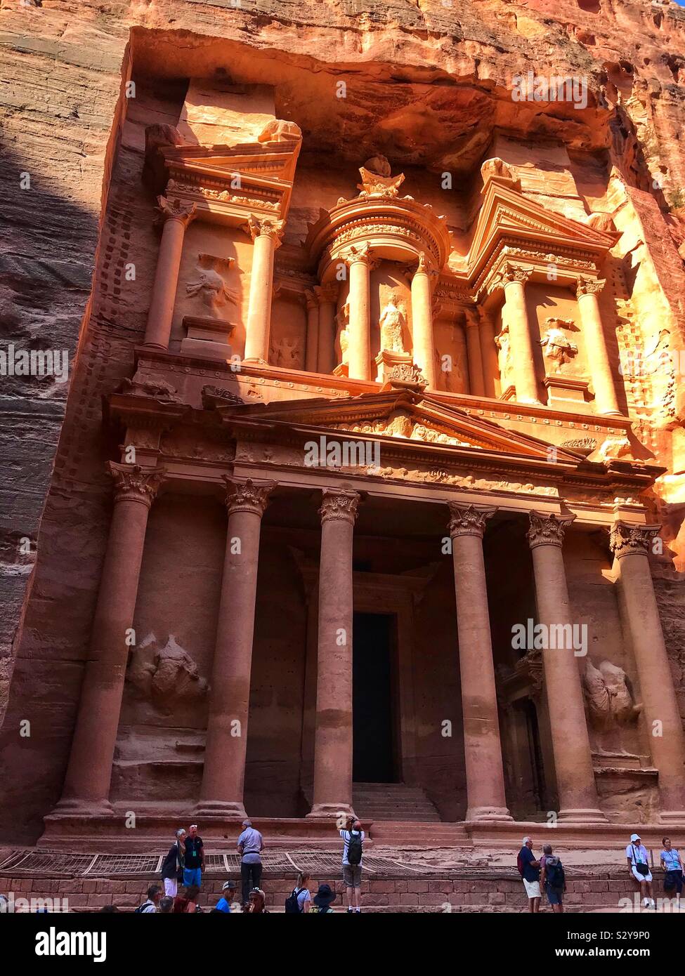 The treasury at Petra Jordan - Smartphone Captured Stock Image