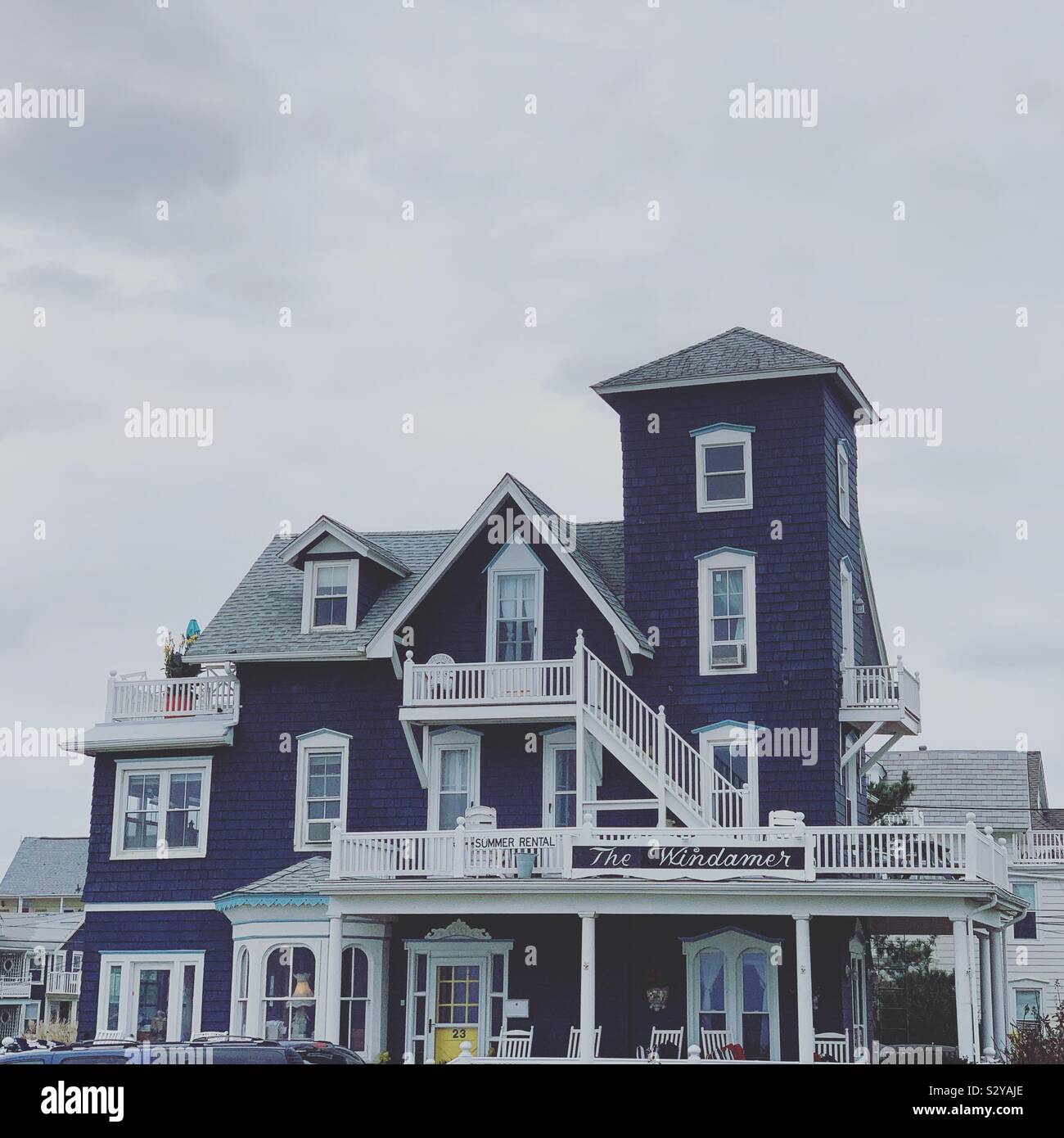 The Windamer Guest House, Ocean Grove, Neptune Township, Monmouth Counnty, New Jersey, United States - Smartphone Captured Stock Image