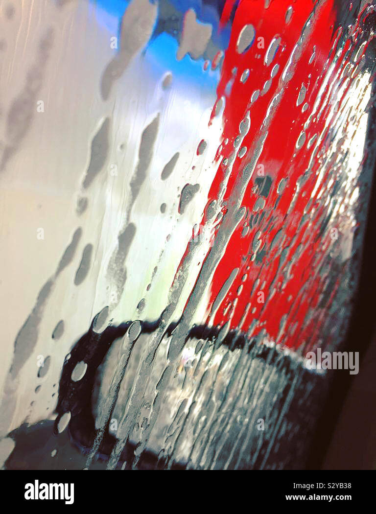 Carwash Day - Smartphone Captured Stock Image