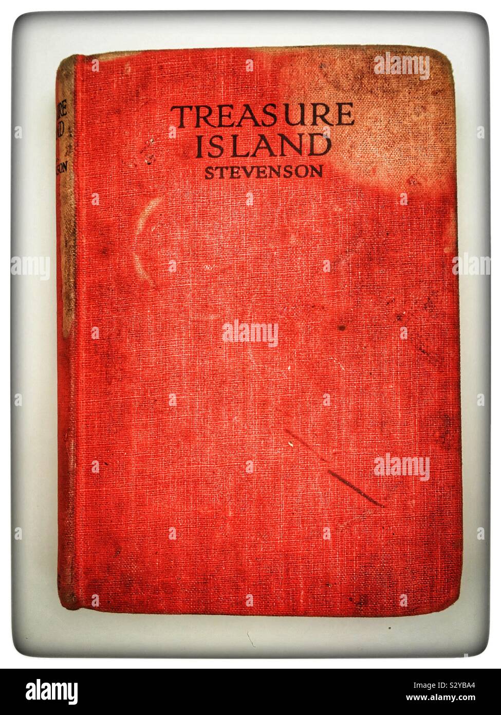 Treasure Island hardback book - Smartphone Captured Stock Image
