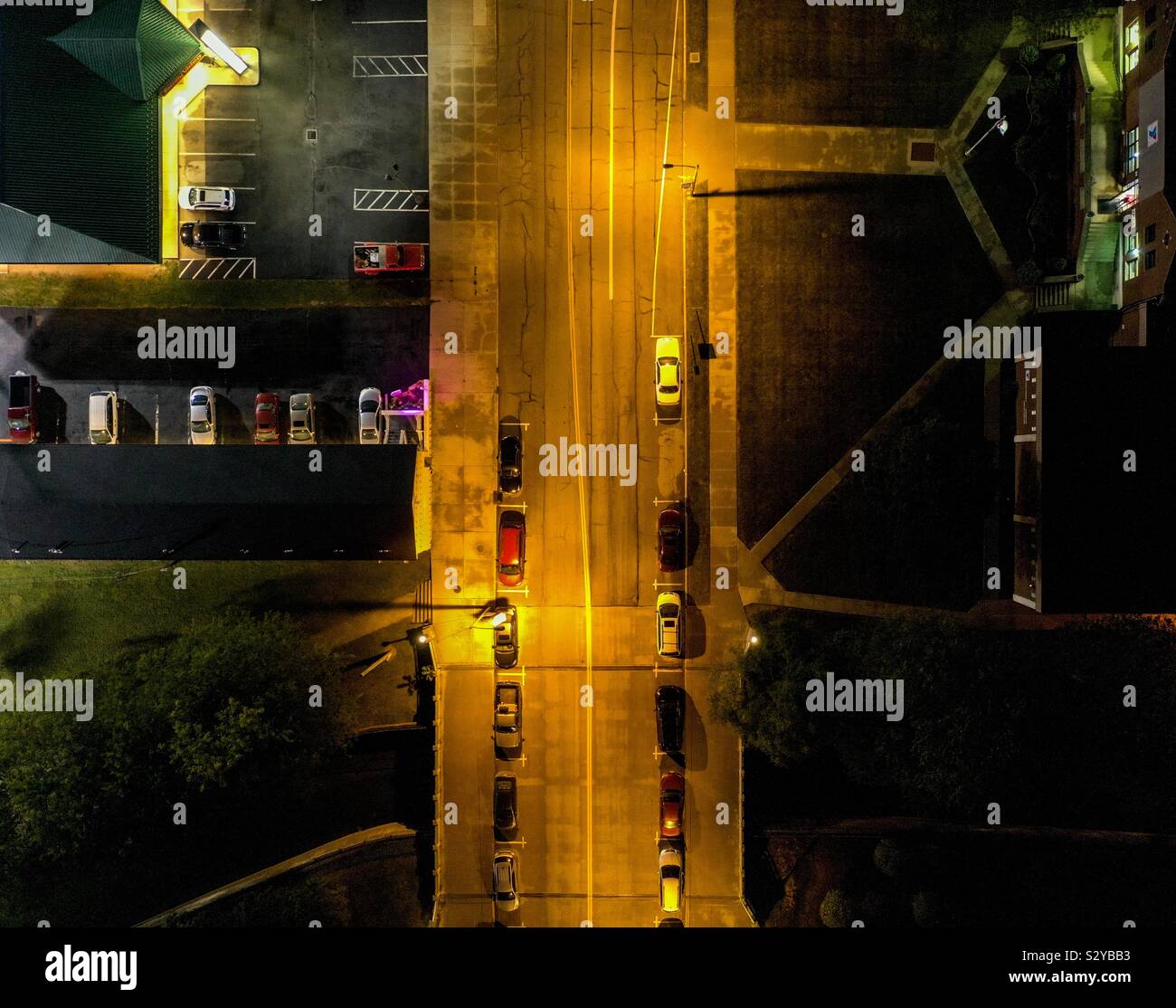 Late night city lights Stock Photo Alamy