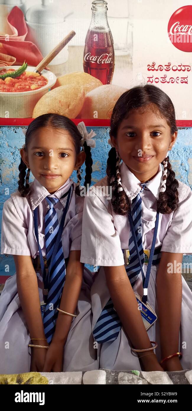 School girls in India. Stock Photo