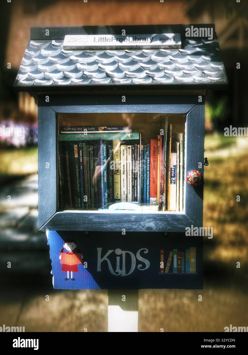 Little Free Library - Smartphone Captured Stock Image