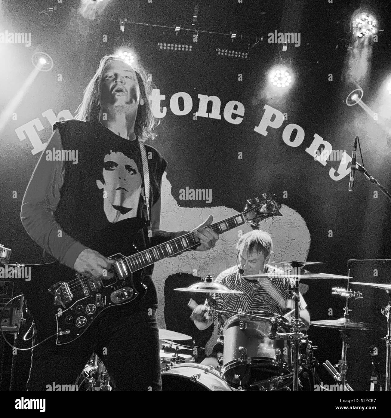 Redd Kross opening for Melvins at the Stone Pony, October 2019. Asbury Park, Monmouth County, New Jersey, United States. - Smartphone Captured Stock Image