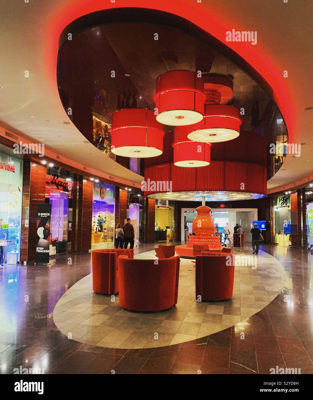 Shopping area, Ocean Resort Casino, Atlantic City, New Jersey, United States - Smartphone Captured Stock Image
