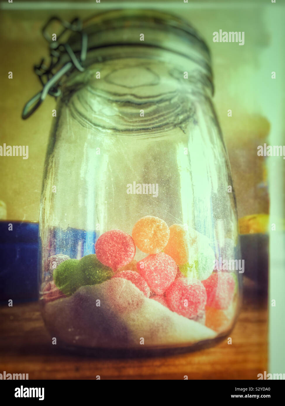 Jar of sugary sweets - Smartphone Captured Stock Image