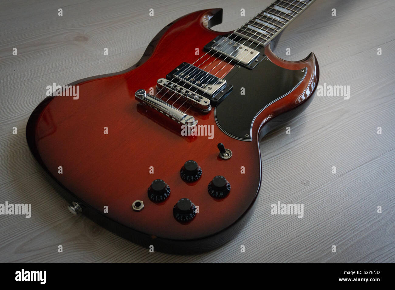 Electric Guitar Stock Photo