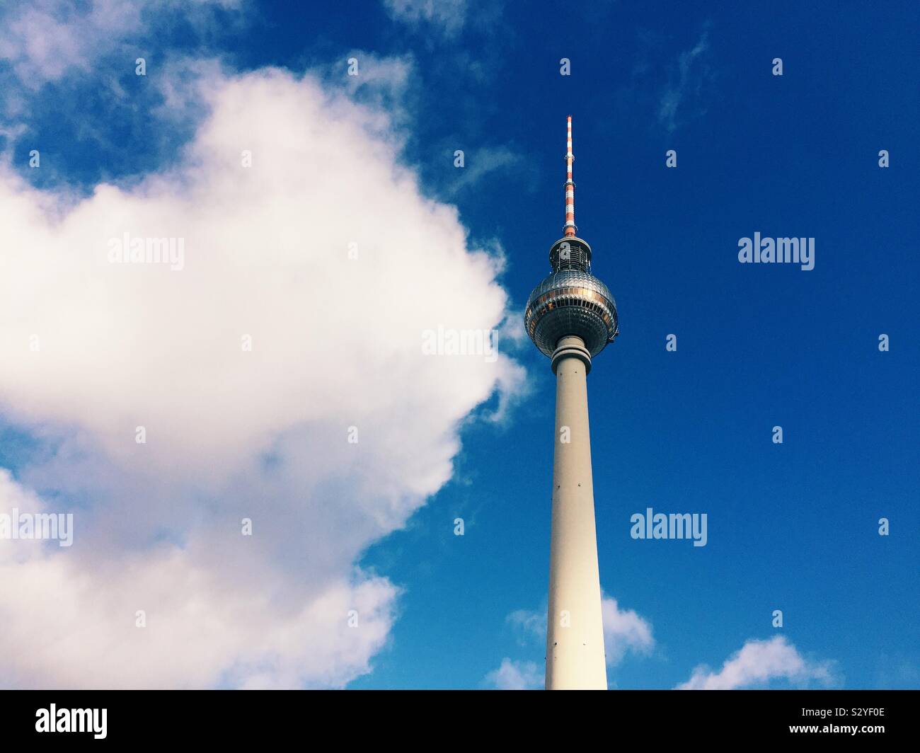 Tv tower Berlin Germany Stock Photo