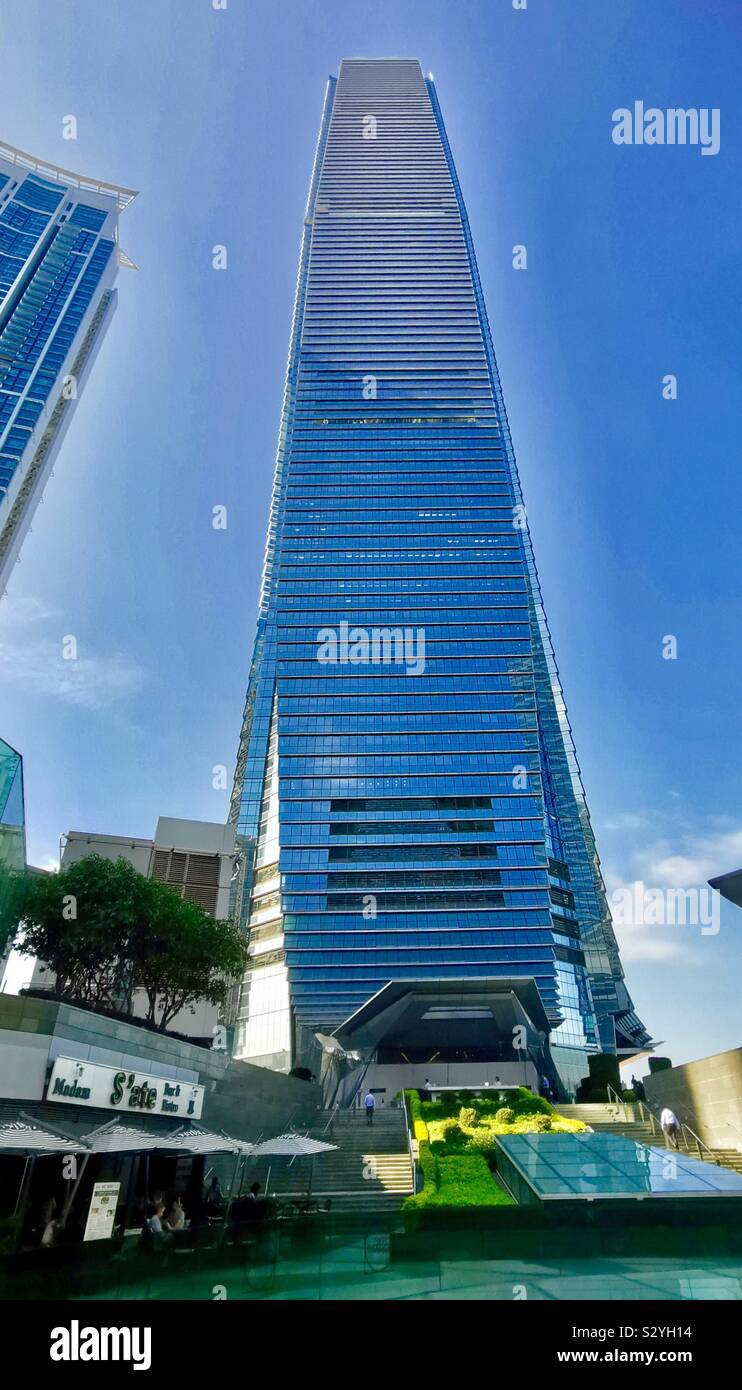 ICC tower in Kowloon,Hong Kong. - Smartphone Captured Stock Image