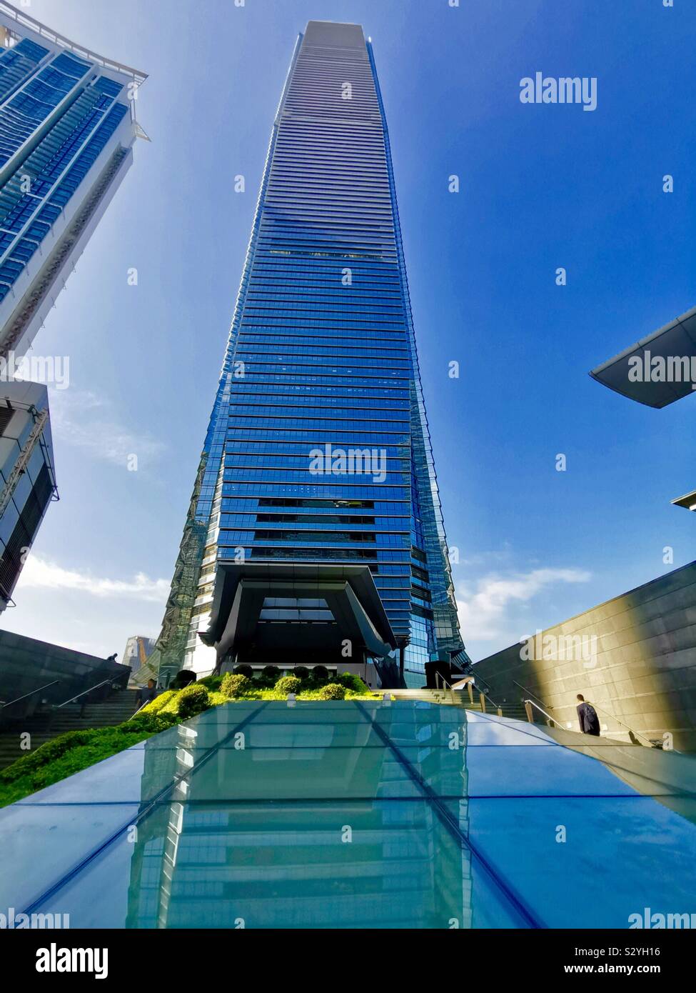 ICC tower in Kowloon,Hong Kong. - Smartphone Captured Stock Image