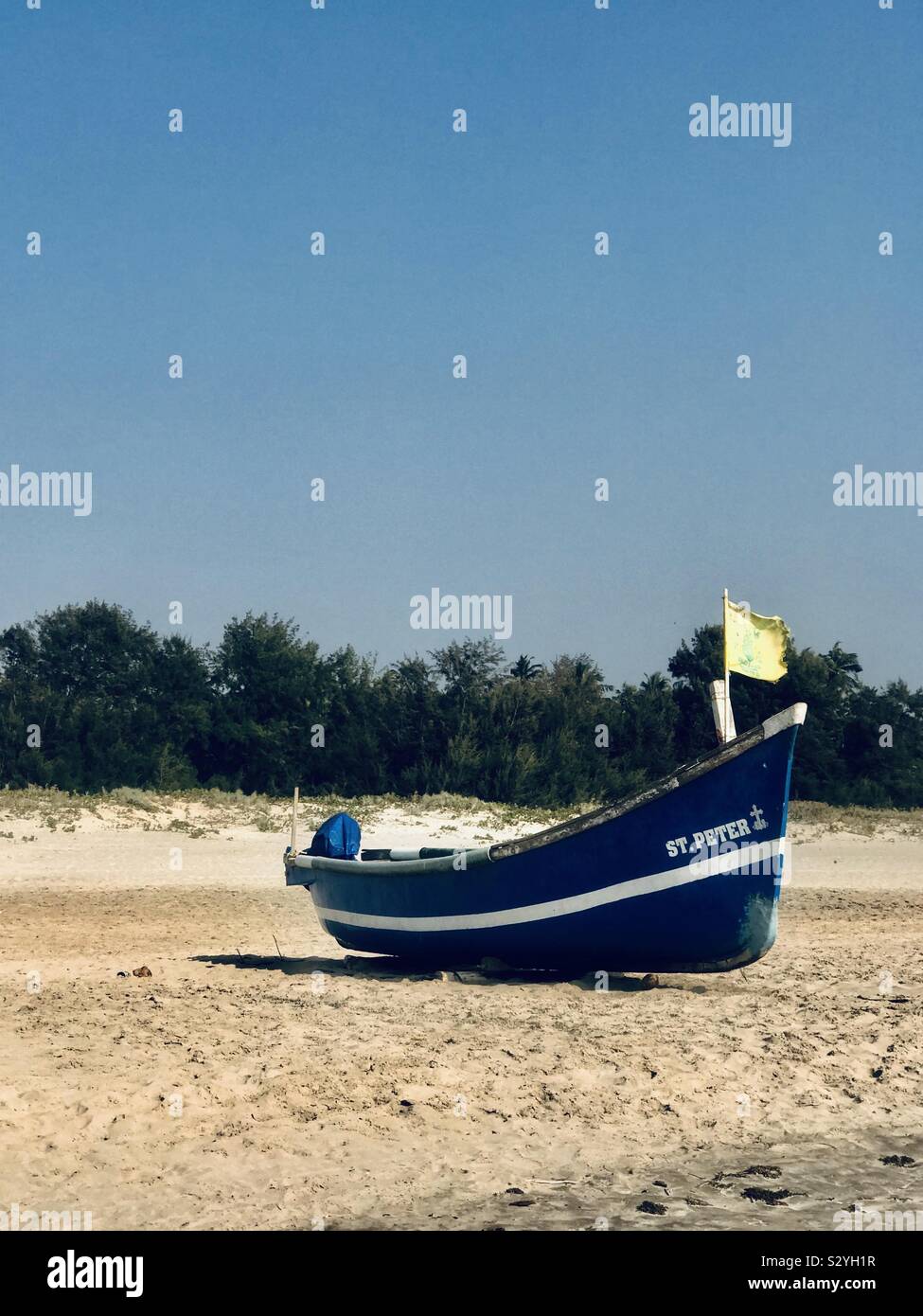 Lonely Boat Stock Photo