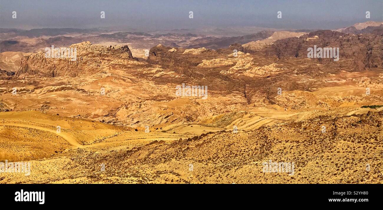 Petra viewpoint Jordan. - Smartphone Captured Stock Image
