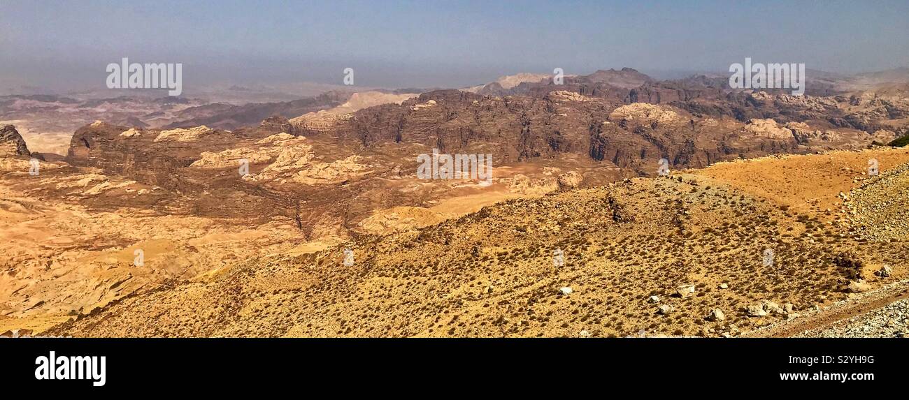 Petra viewpoint Jordan - Smartphone Captured Stock Image