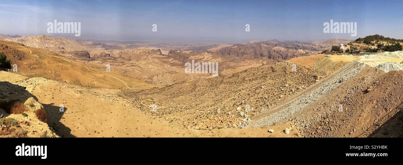 Petra viewpoint Jordan - Smartphone Captured Stock Image